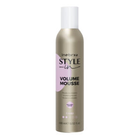 Inebrya Style-in Volume Mousse, Schiuma Volumizzante per Capelli Fini senza Tono, 400ml