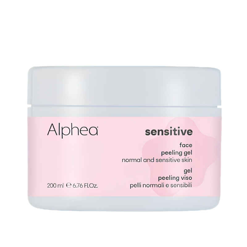 Alphea Sensitive Gel Peeling Viso, Microsfere Esfolianti Detergente, 250ml