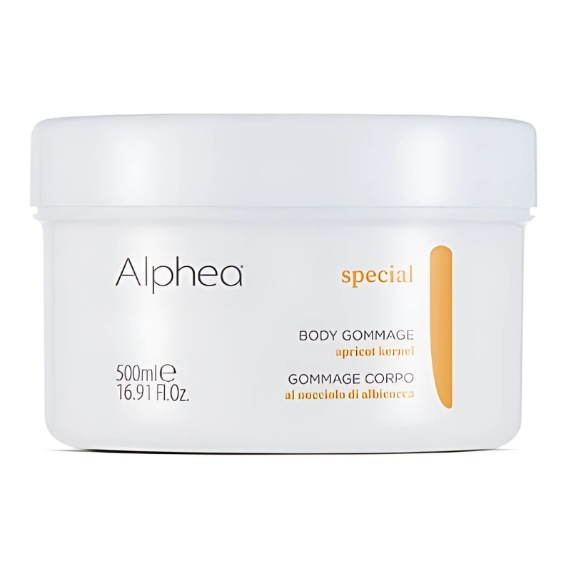 Alphea Special Gommage Corpo al Nocciolo di Albicocca, Esfoliante Pre-Trattamento, 500ml