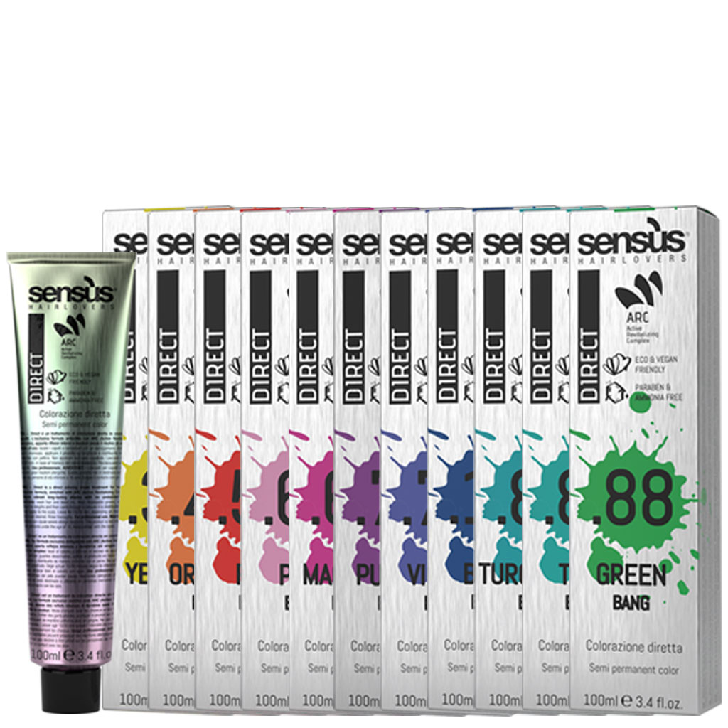 Sensus Direct Bang Color, Crema a Colorazione Diretta per Capelli Decolorati, 100ml