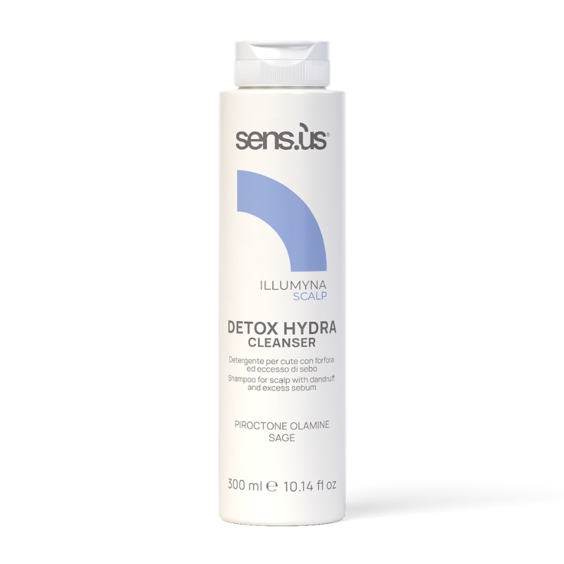 Sensus Illumyna Scalp Detox Hydra Cleanser, Detergente per Cute con Forfora ed Eccesso di Sebo, 250 - 1000ml