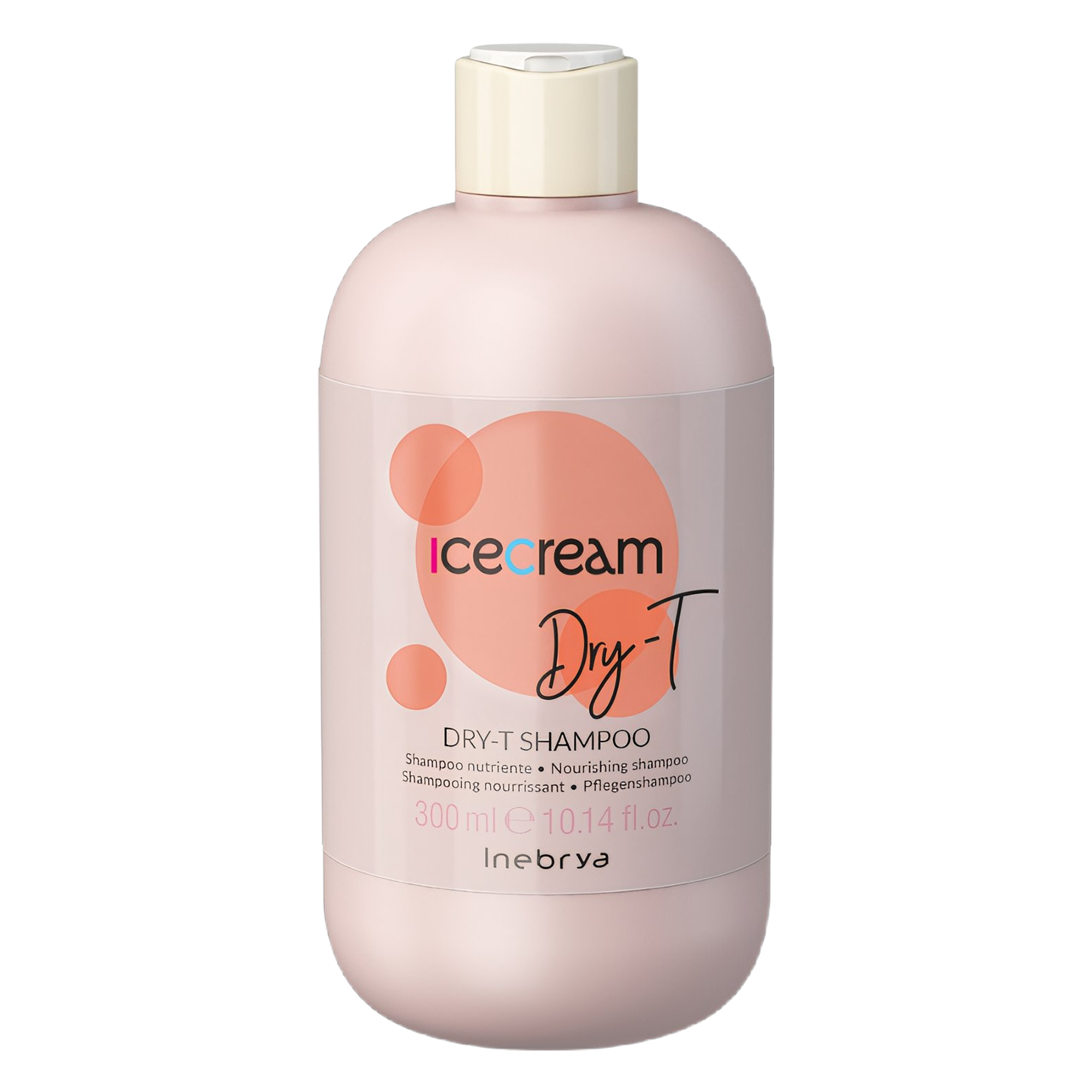 Inebrya Ice Cream Dry-T Dry- T Shampoo, Nutriente per Capelli Secchi Crespi e Trattati, 300ml - 1000ml