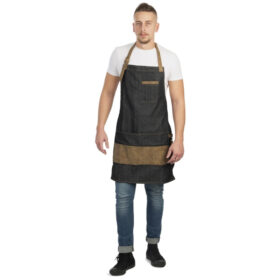 Labor Grembiule Barbiere A135 – 401.265, Tessuto Jeans Cinghie Regolabili