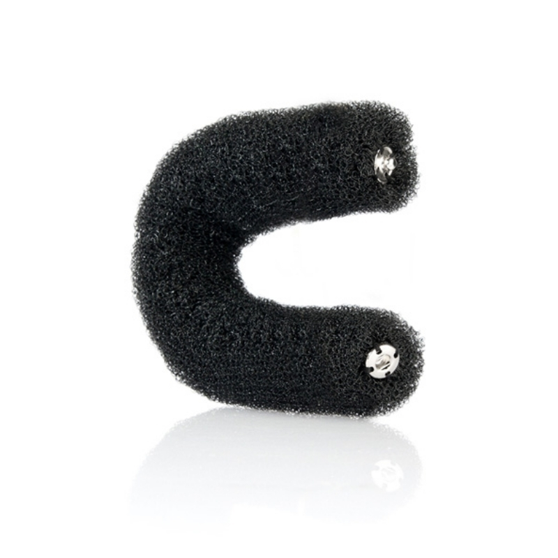 Labor Crespo Y601/BN, Accessorio per Acconciature con Bottone Nero, 18cm