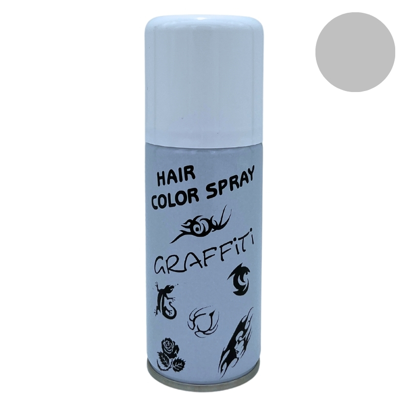 Graffiti Hair Color Graffiti Argento, Lacca Spray Effetto Temporaneo