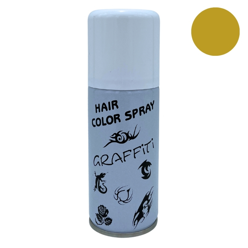 Graffiti Hair Color Graffiti Dorato, Lacca Spray Effetto Temporaneo