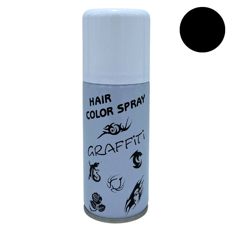 Graffiti Hair Color Graffiti Nero, Lacca Spray Effetto Temporaneo