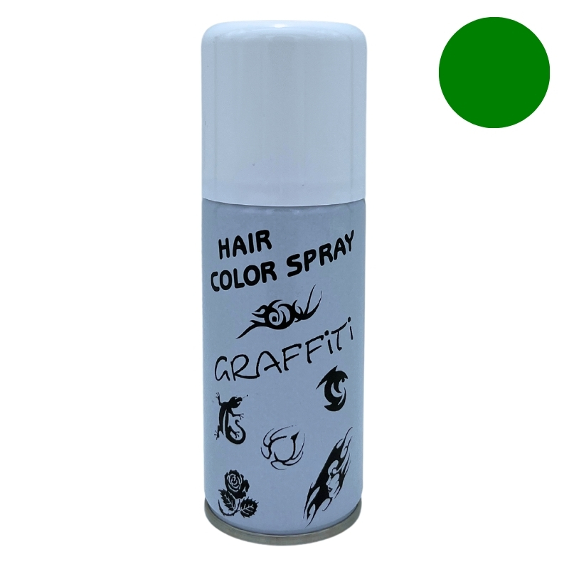 Graffiti Hair Color Graffiti Verde, Lacca Spray Effetto Temporaneo