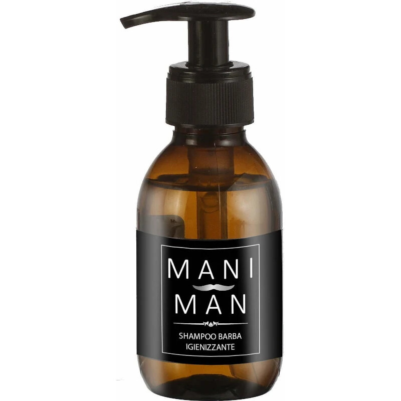 ManiMan Shampoo Barba Igienizzante, Detergente Effetto Fresco Rimuovi Impurità, 150ml