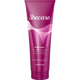 Inebrya Shecare Repair Repair Mask, Maschera Illuminante Riparatore per Capelli Danneggati, 250ml - 1000ml