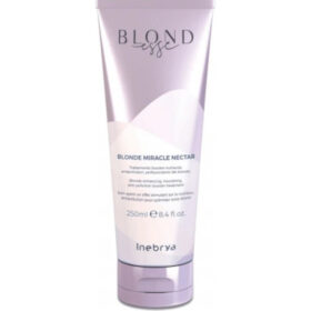 Inebrya Blondesse Miracle Blonde Miracle Nectar, Maschera Nutriente Antipolluzione per Capelli Biondi con Olio di Cocco e Aloe Vera, 250ml - 1000ml