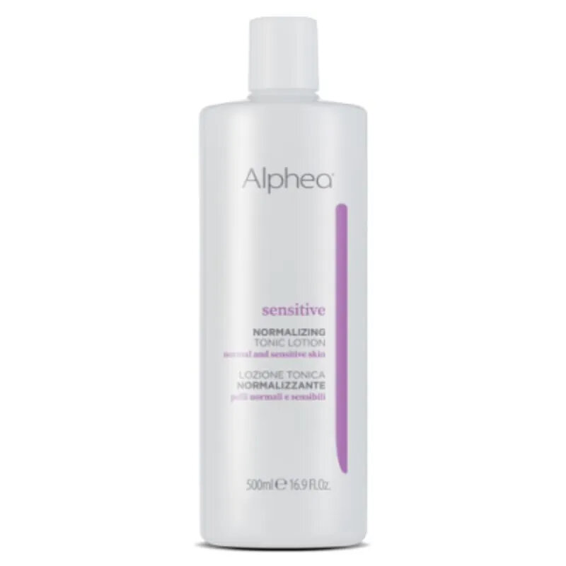 Alphea Sensitiva Lozione Tonica Normalizzante, Emolliente Rinvigorente Rinfrescante, 500ml