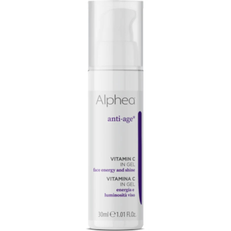Alphea Anti-age Vitamin C in gel, Siero Energizzante Illuminante Viso, 30ml