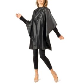 Labor Mantella per Tintura A012, PVC Impermeabile Bottoni Automatici Colore Nero