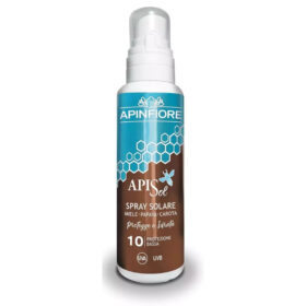 Apinfiore Apisol Spray Solare, Crema SPF10 Protettiva Idratante, 150ml Apinfiore Apisol Spray Solare, Crema SPF10 Protettiva Idratante, 150ml