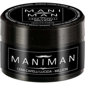 ManiMan Cera Capelli Lucida - Million, Tenuta Forte Texture Morbida per Styling, 100ml