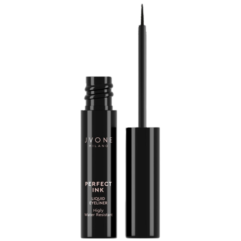 Jvone Milano Perfect Ink Liquid Eyeliner, Water Resistant Effetto Vinilico