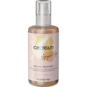 Inebrya Ice Cream Argan Age Pro-Age Treatment, Olio Ristrutturante Anti-Invecchiamento Anti-Crespo con Argan, 100ml