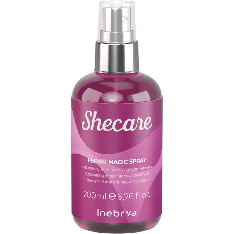 Inebrya Shecare Repair Repair Magic Spray, Trattamento Illuminante Riparatore Intensivo per Capelli Danneggiati, 200ml