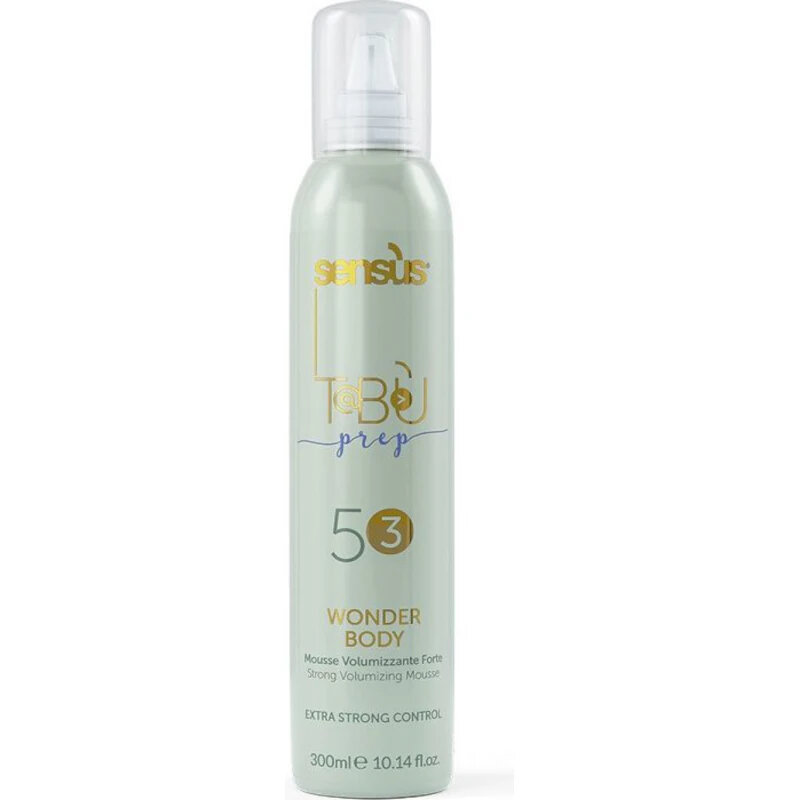 Sensus Tabù Wonder Body 53, Mousse Schiuma Volumizzante Forte, 300ml