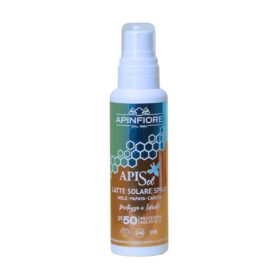 Apinfiore Apisol Latte Solare Spray, Crema SPF50 Protettiva Idratante, 150ml