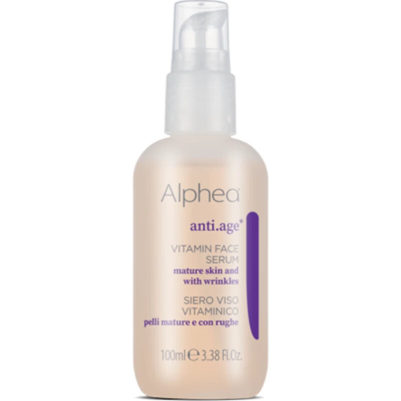 Alphea Anti-Age Siero Viso Vitaminico, Rilassante Anti-Rughe, 100ml