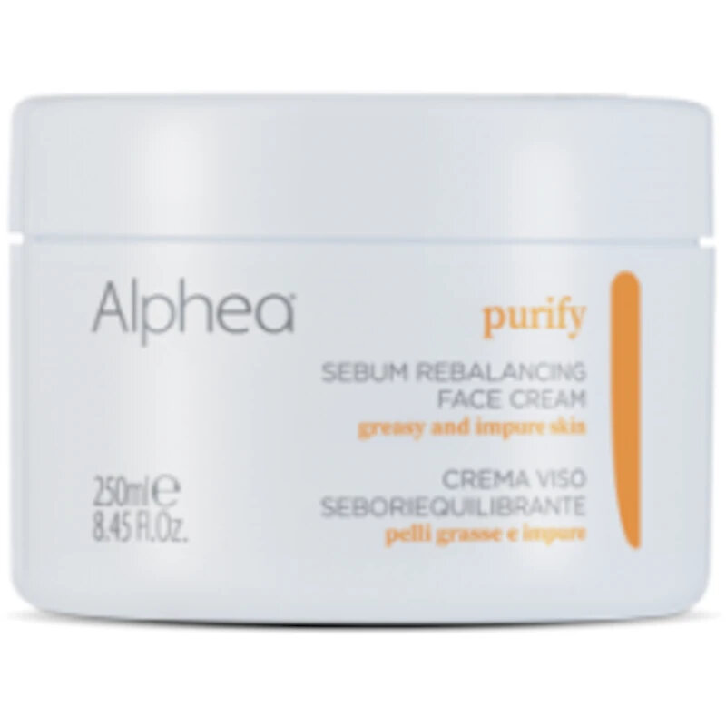 Alphea Purify Crema Viso Seboriequilibrante, Purificante Rinnovante, 250ml