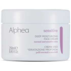 Alphea Sensitive Crema Viso Idratazione Profonda, Intensiva Elasticizzante, 250ml