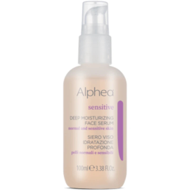 Alphea Sensitive Siero Viso Idratazione Profonda, Emolliente Rigenerante, 100ml