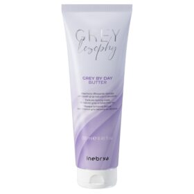 Inebrya Greylosophy Grey by Day Grey By Day Butter, Maschera Riflessante Delicata per Capelli Grigi Naturali o Decolorati, 250ml - 1000ml