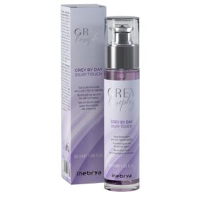 Inebrya Greylosophy Grey by Day Grey By day Silky Touch, Siero Illuminante per Tutti i Capelli, 50ml