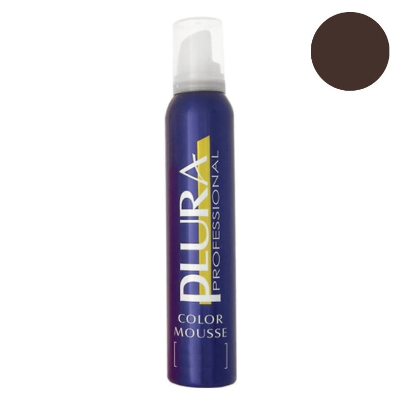 Plura Color Mousse Professional Castano, Schiuma Ravvivante Tonalizzante, 200ml