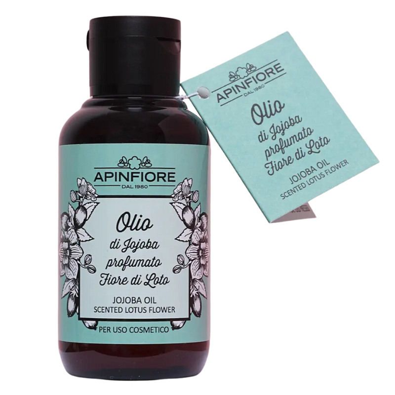 Apinfiore Olio Profumato Olio Di Jojoba e Fiori Di Loto, Idratante Ammorbidente, 100ml
