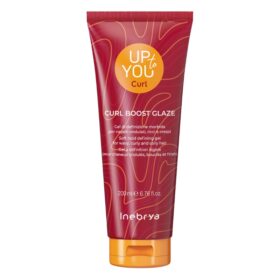 Inebrya Up To You Curl Curl Boost Glaze, Gel di Definizione Morbida per Capelli Ondulati Ricci e Crespi, 200 ml