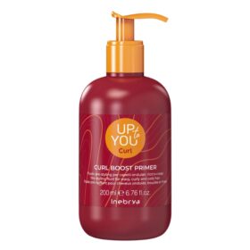 Inebrya Up To You Curl Curl Boost Primer, Fluido Pre-styling per Capelli Ondulati Ricci e Crespi, 200ml