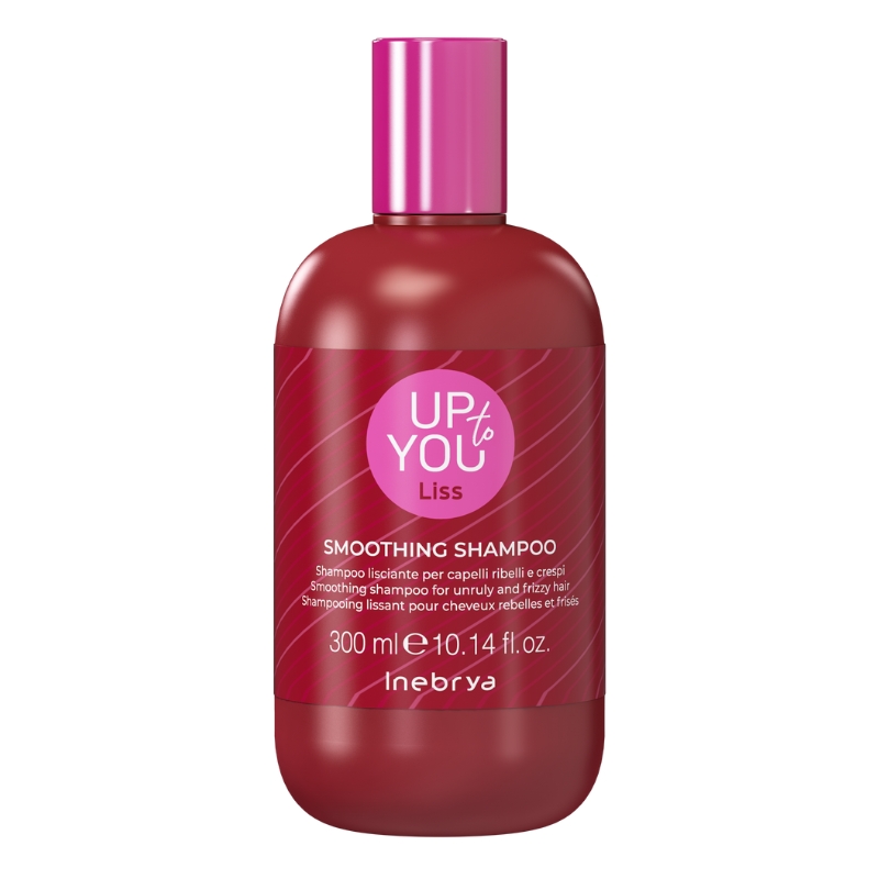 Inebrya Up To You Liss Smoothing Shampoo, Lisciante per Capelli Ribelli e Crespi, 300ml - 1000ml