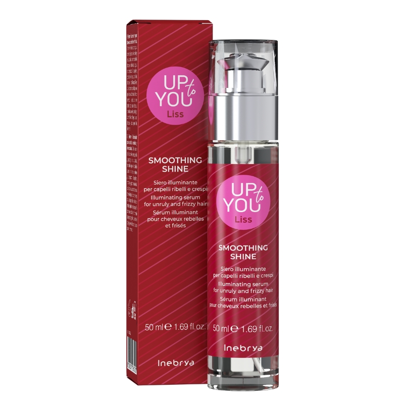 Inebrya Up To You Liss Smoothing Shine, Siero Illuminante per Capelli Ribelli e Crespi, 50ml