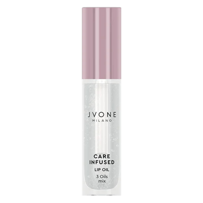 Jvone Milano Care Infused Lip Oil, Idratante Levigante Triplo Olio, 3ml