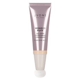 Jvone Milano Wonder Puff All Over Brightening Concealer, Texture Leggera Illuminante, 10ml Jvone Milano Wonder Puff All Over Brightening Concealer, Texture Leggera Illuminante, 10ml
