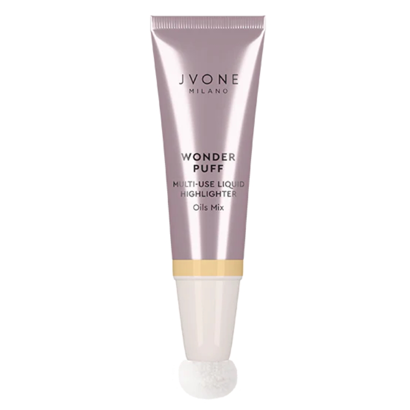 Jvone Milano Wonder Puff Liquid Highlighter, Effetto Luce Straodinario, 10ml