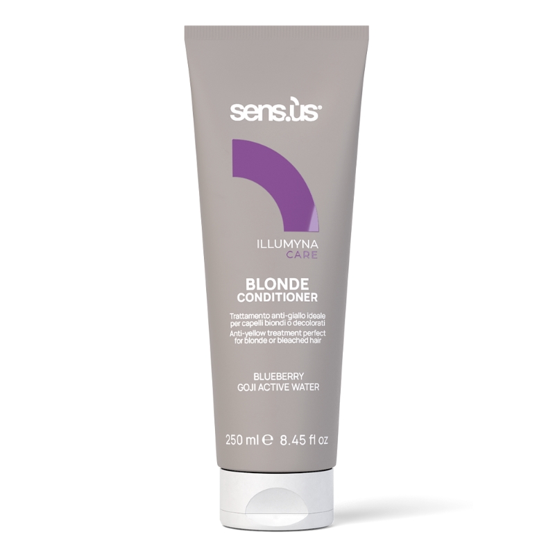 Sensus Illumyna Care Blonde Blonde Conditioner, Balsamo Maschera Anti-Giallo per Capellli Biondi o Decolorati, 250 - 1000ml