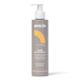Sensus Illumyna Care Curl Curl Pre-Shampoo, Pre-Trattamento Idratante per Cute e Capelli Ricci, 200ml