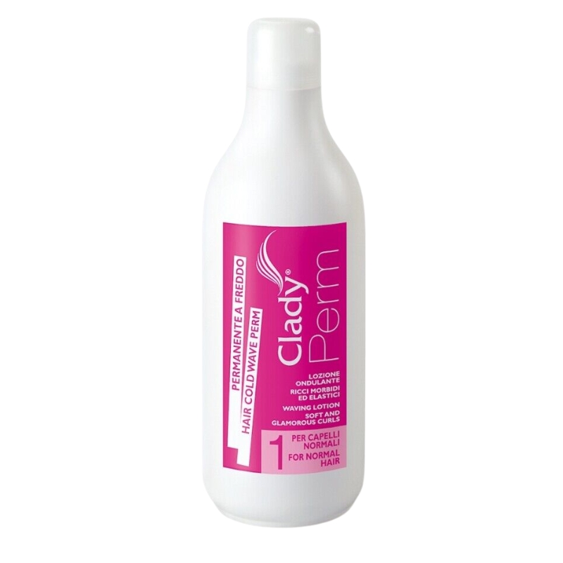 Clady Permanente Liquido a Freddo N°1, Lozione Ondulante Capelli Normali, 1000ml