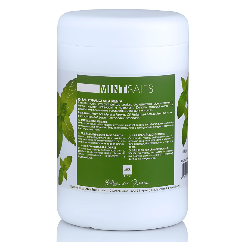 Labor Sali da Bagno H036, Podalici alla Menta Rinfrescanti Rigeneranti, 1000ml