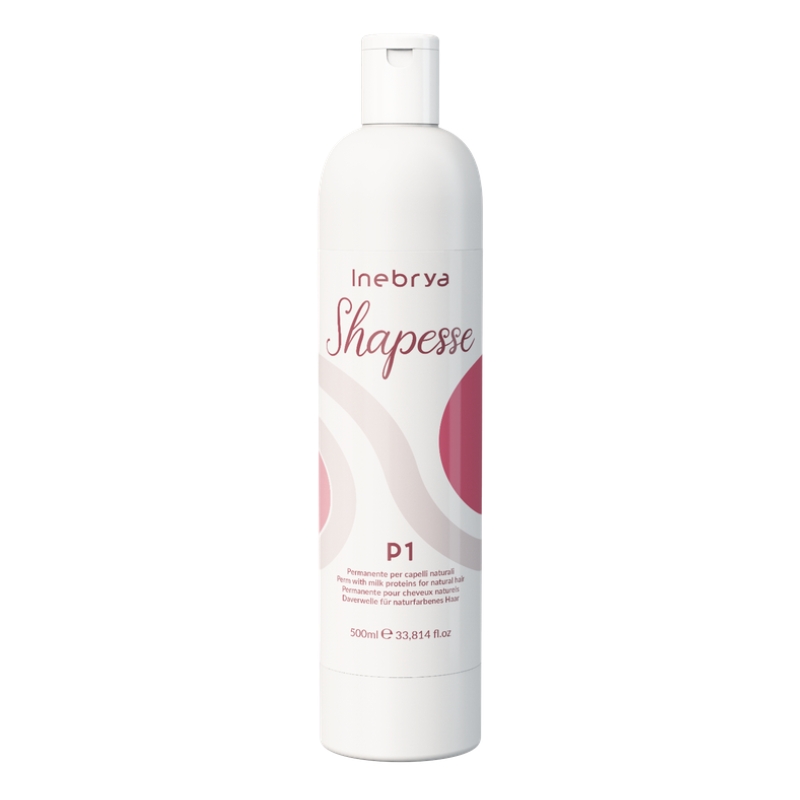 Inebrya Shapesse P1, Permanente Ondulante in Liquido per Capelli Naturali, 500ml