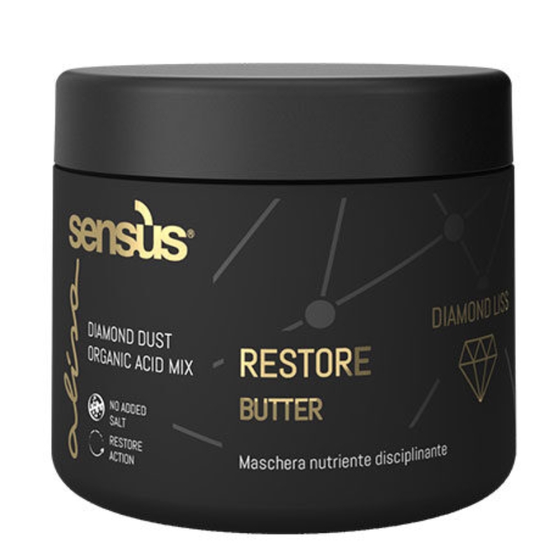 Sensus Alisa Restore Butter, Maschera Nutriente Disciplinante Estratto di Diamante, 180 - 500ml