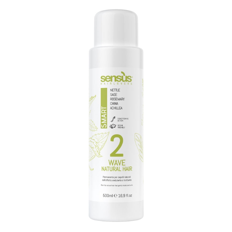 Sensus Smart 2 Wave Natural Hair, Permanente per Capelli Naturali, 500ml