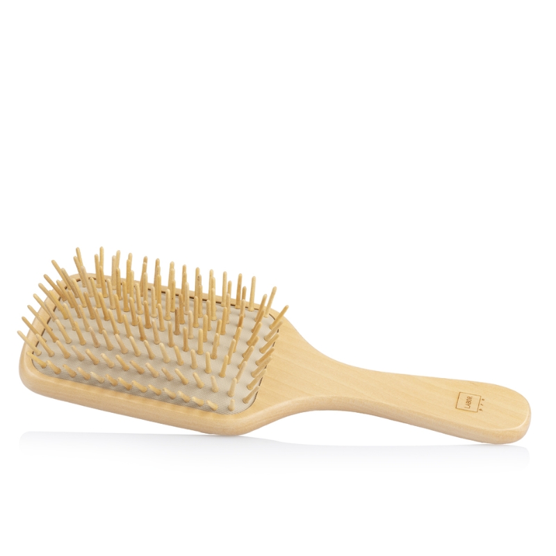Labor Spazzola Hair Stylist C661, Pneumatica Larga Manico in Legno per Uso Professionale