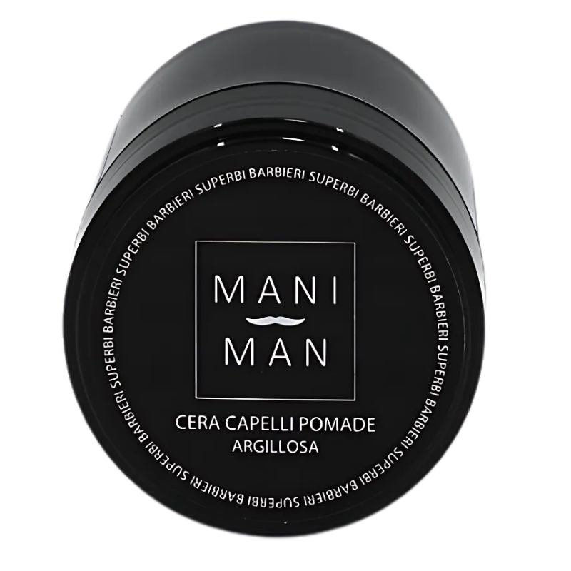 ManiMan Cera Capelli Pomade Argillosa, Modellante Strutturante, 100ml