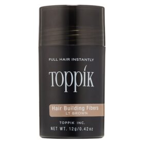 Toppik Hair Building Fibers, Fibre Capillari Colore Castano Chiaro per Capigliatura, 12gr
